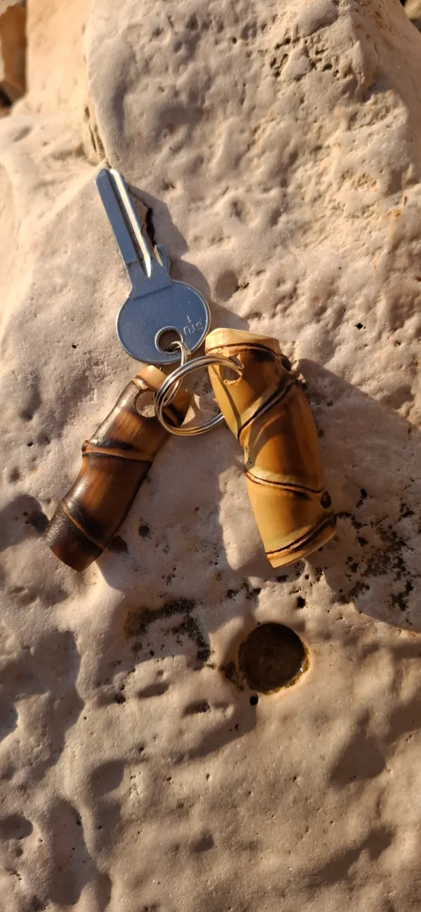 Парные брелоки из бамбука (2 шт.) — Нетонущие ключи для яхт и лодок